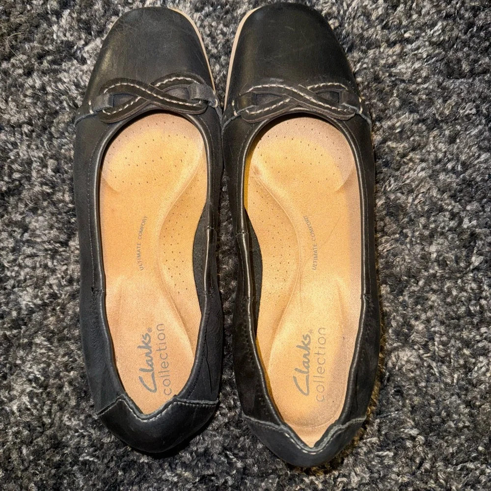 Black Clarks Collection Flats - Size 6.5
